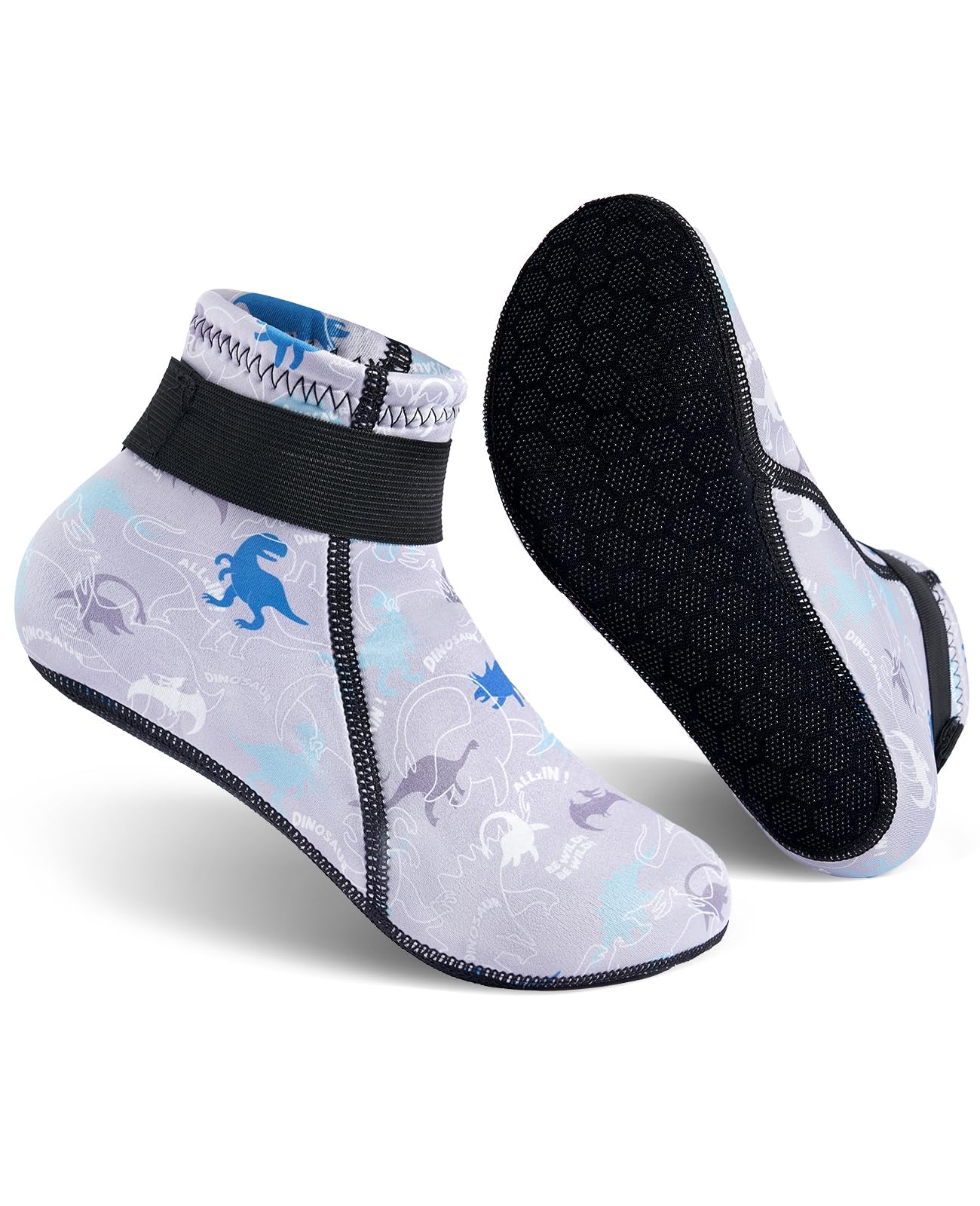 Gogokids Neoprensocken Kinder 3mm, Warmhaltend Wattsocken mit Klettverschluss für Jungen Mädchen, rutschfeste Schwimmsocken für Beachvolleyball, Schwimmen, Strand, Wassersport