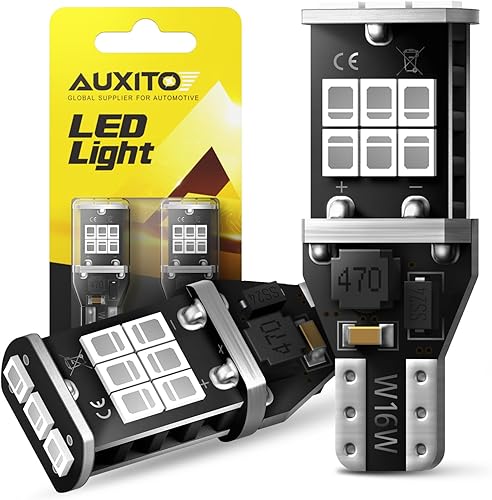 Miniatura 12 de AUXITO CANBUS 7440 Bombillas LED amarillo ámbar para luces intermitentes con resistencia incorporada anti hiperflash 7440NA T20 7441 W21W WY21W