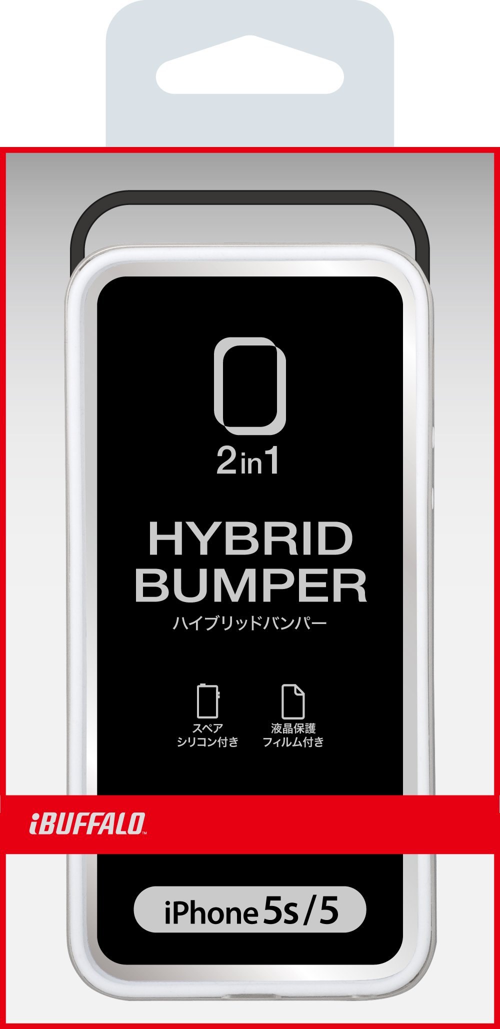 Amazon | iBUFFALO iPhone5s・iPhone5専用 ハイブリッドバンパー 液晶