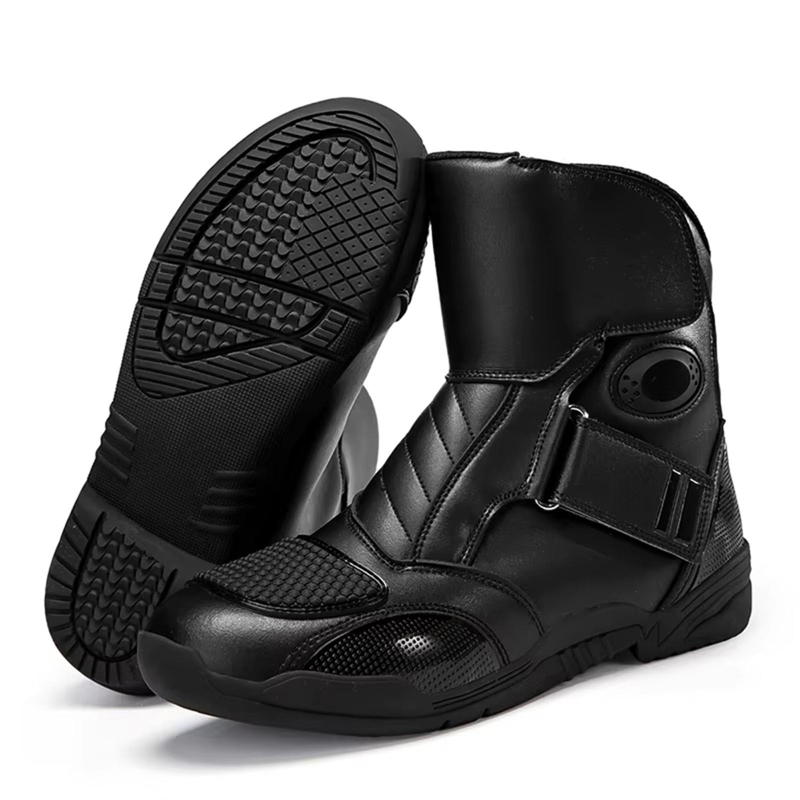 Męskie Wodoodporne Buty Motocyklowe I Rowerowe (Rozmiary 37-47), Z Siateczkową Podszewką, Buty Na Motocyklowe Wyprawy, Zimowe Buty Do Jazdy I Podróży A-41EU