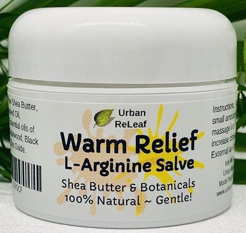 Urban ReLeaf Warm Relief L-Arginine Salve ! Shea Butter &