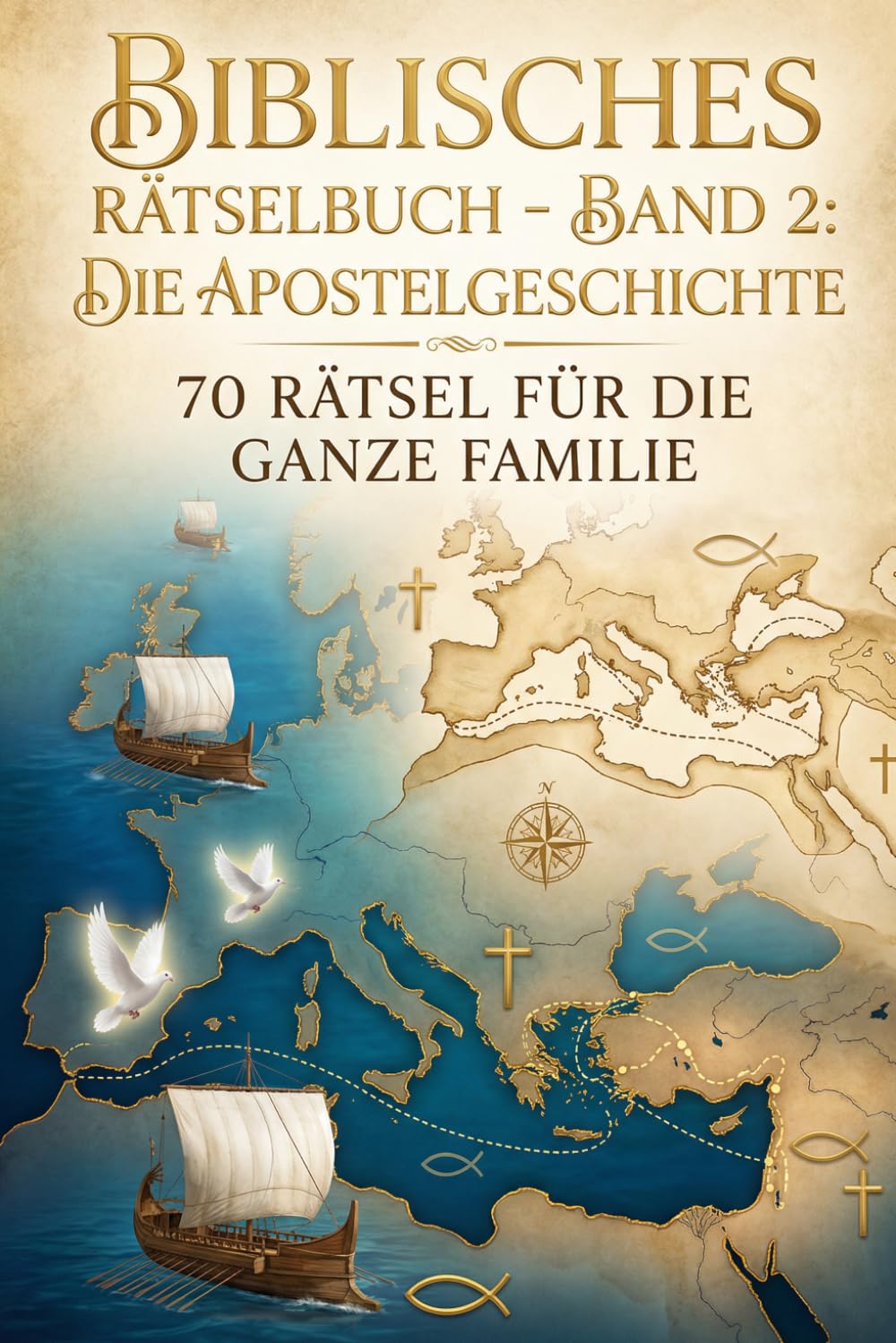 Biblisches Rätselbuch: Die Apostelgeschichte: 70 Rätsel für die ganze Familie (Biblische Rätsel)
