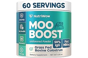 MOO Boost Colostrum Powder Supplement - Grass Fed Immune Support & Gut Health