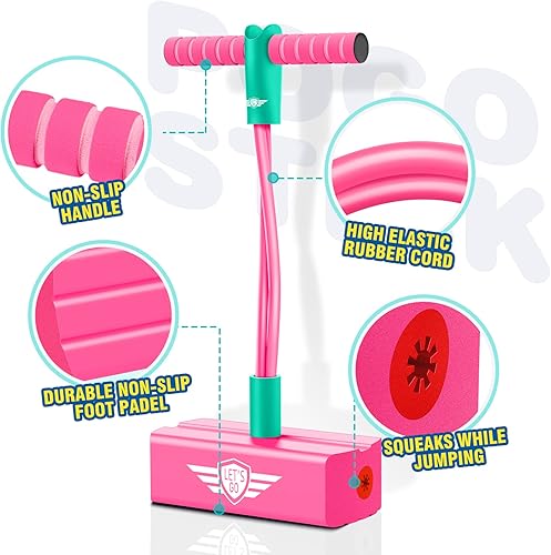 Miniatura 26 de CUUGO LET'S GO! CG Foam Pogo Jumper para niños - Regalos divertidos Rosa