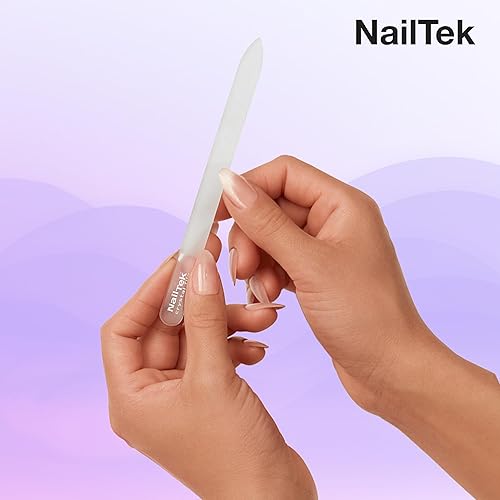 Miniatura 4 de Nail Tek Crystal Lima de uñas de cristal con estuche, duradera y suave para uñas y cutículas saludables, diseño ideal para viajes, fucsia, mediana