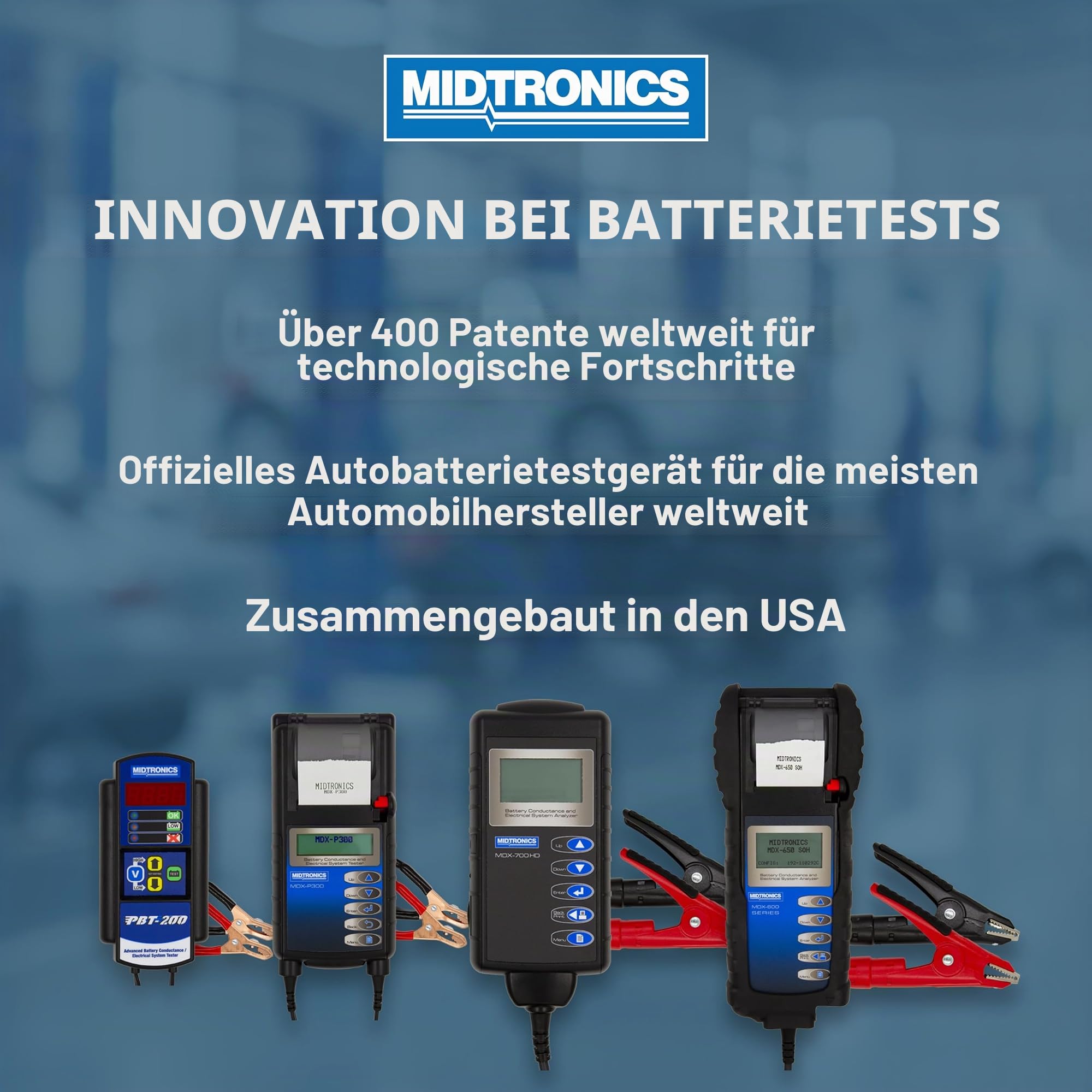 Midtronics A401 Drucker-Thermopapierrolle, 10 Stück, für DSS-500 und CPX-900 Modelle