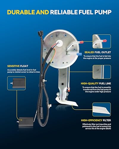 Miniatura 256 de PHILTOP Electric Fuel Pump Assembly Fits For Chevrolet S10 1985-1991, GMC S15 1985-1990, GMC Sonoma 1991, GMC Syclone 1991, SP06B1H