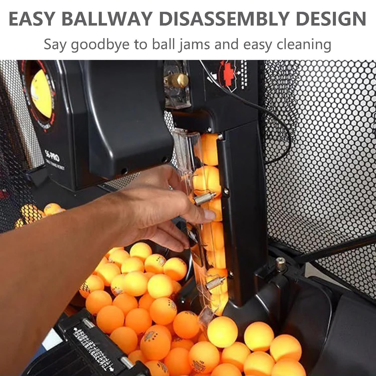 Machine à Balles de Tennis de Table Automatique, Robot D'entraînement de Ping-Pong de Table avec Filet de Capture et Télécommande, pour Une Utilisation à Domicile et en Salle D'entraînement