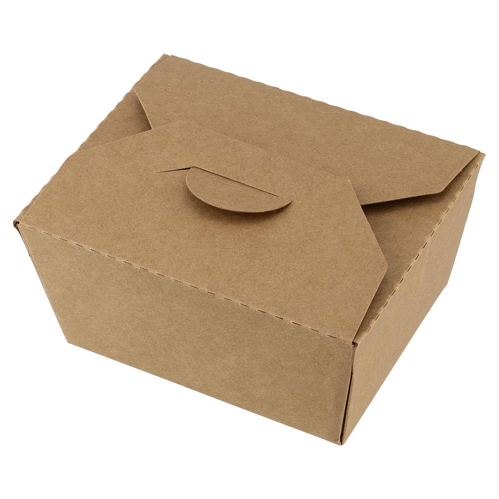 Confezione da 60 scatole da asporto in carta kraft, 800 ml, contenitori per alimenti da asporto, scatole da asporto per ristoranti
