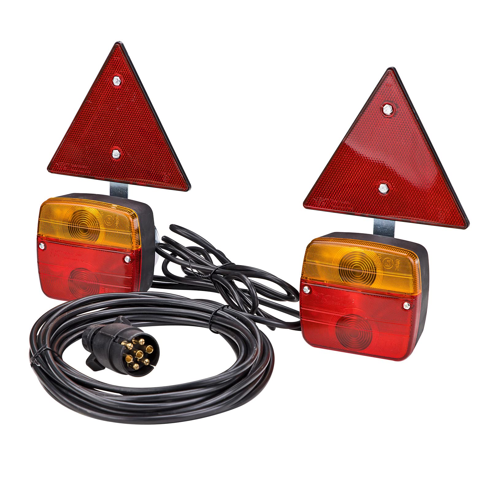 DEMA PKW Anhänger Magnet-Beleuchtungssatz 12V mit Rückstrahler
