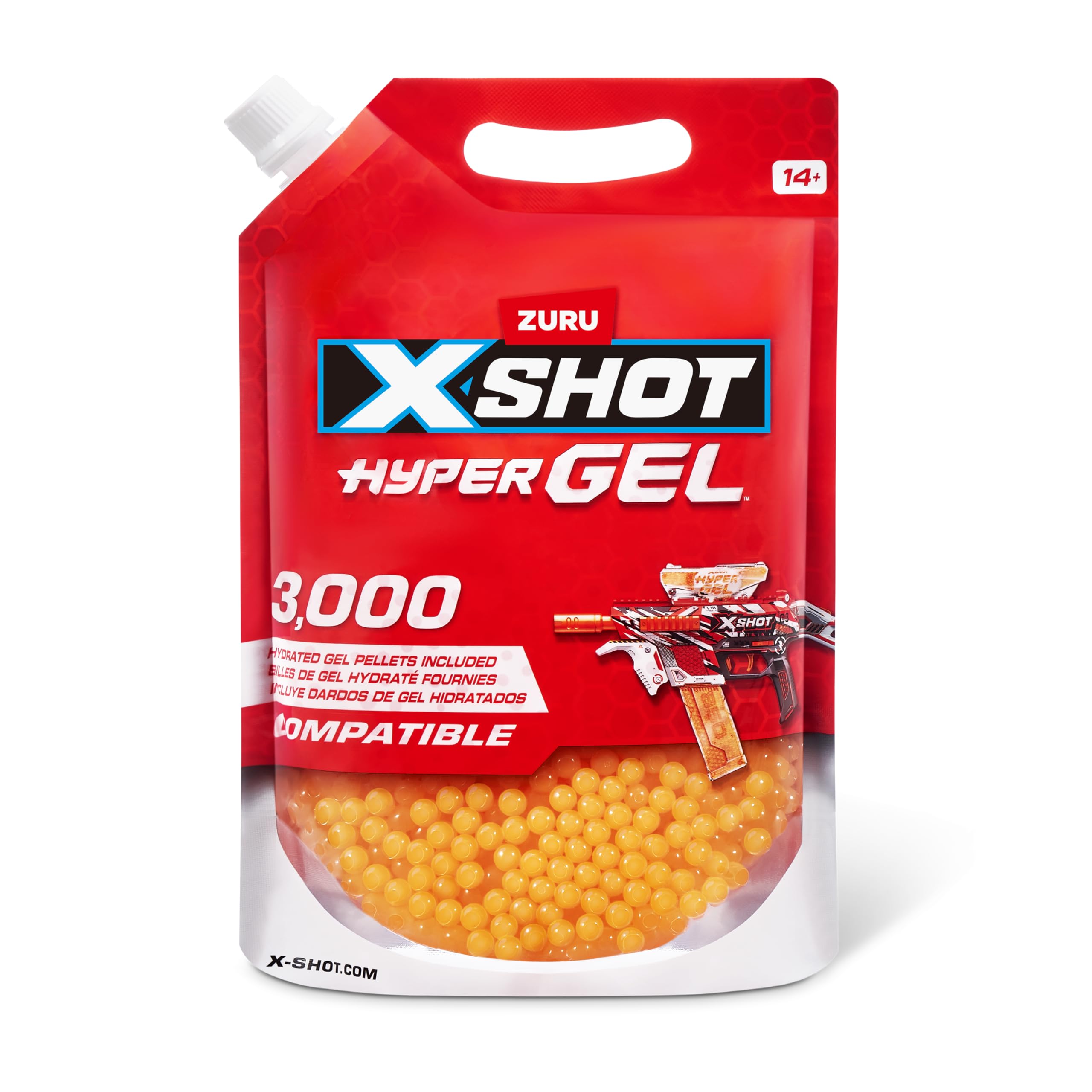 XSHOT Hyper Gel-Kugeln (Inhalt 3.000 Gel-Kugeln), Alter 14+ von ZURU