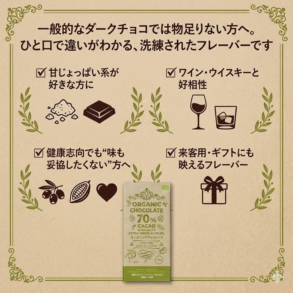 Amazon | 【甘じょっぱさの革命】オーガニックカカオ70％×ソルティ