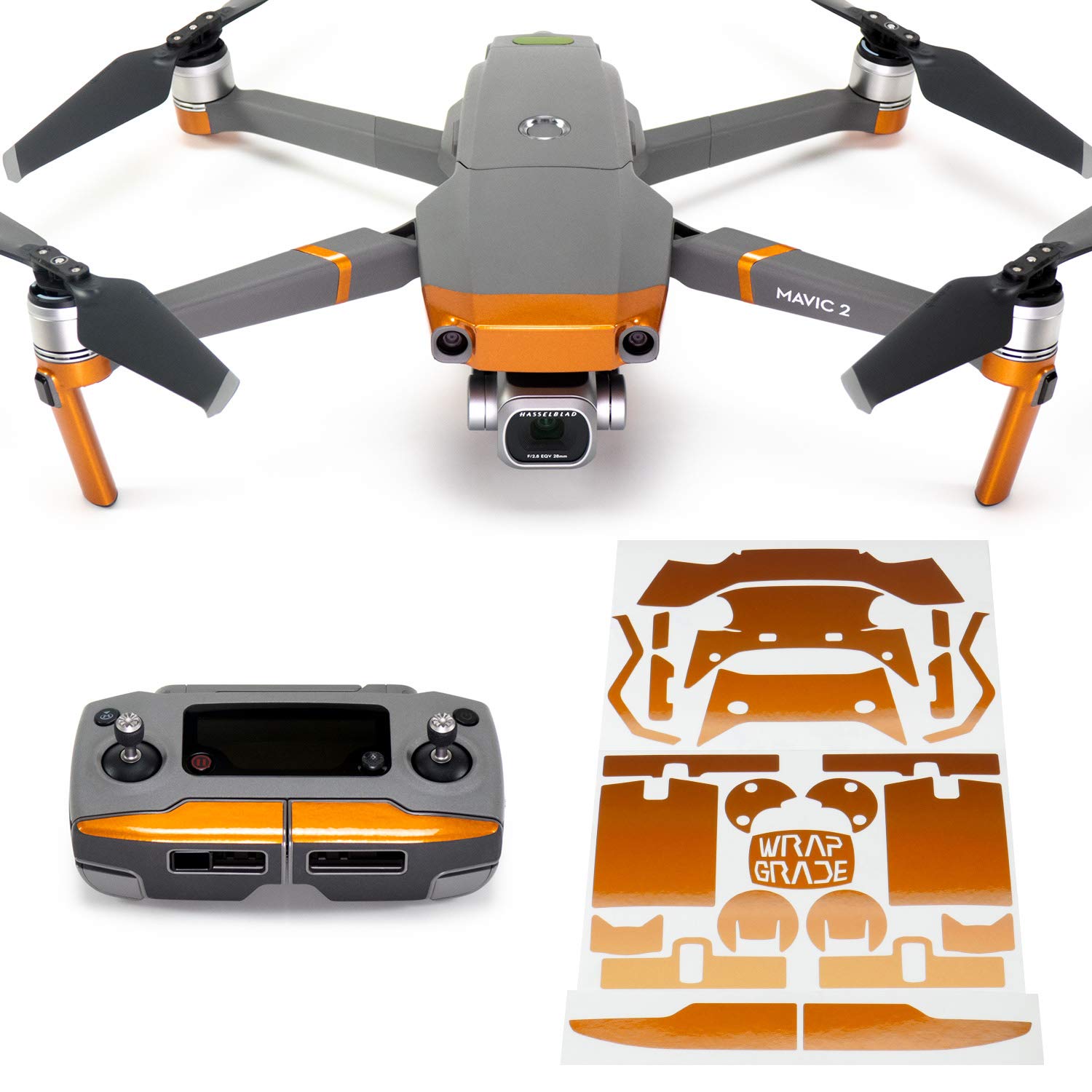 Poly Skin for DJI Mavic 2 Accent Colour (Butterfly Copper)