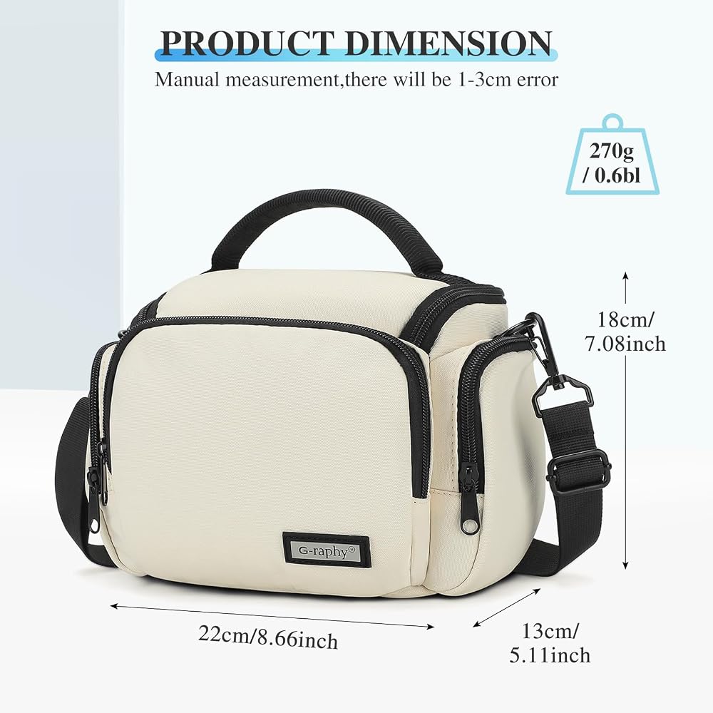 G-raphy DSLR-Kamera-Einsatz-Tasche – Für Nikon, Sony, Canon U.a., 31,4 X 21,6 X 11,4 Cm, Regenfestes Nylon
