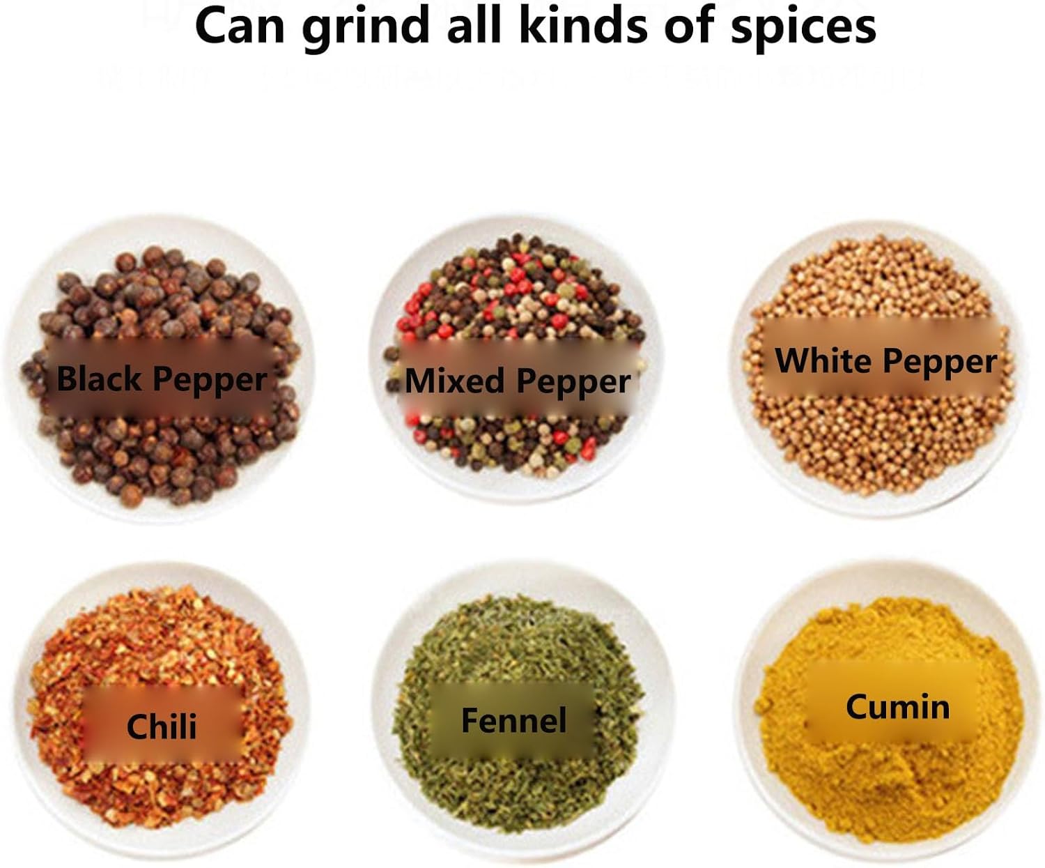 マニュアルブラックペッパーグラインダー 詰め替えゴムウッドペッパーミル セラミック研削コア モダンなスタイルのキッチンガジェット 家