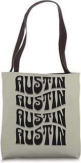 Austin Texas Retro 60s 70s Style Design Tote Bag