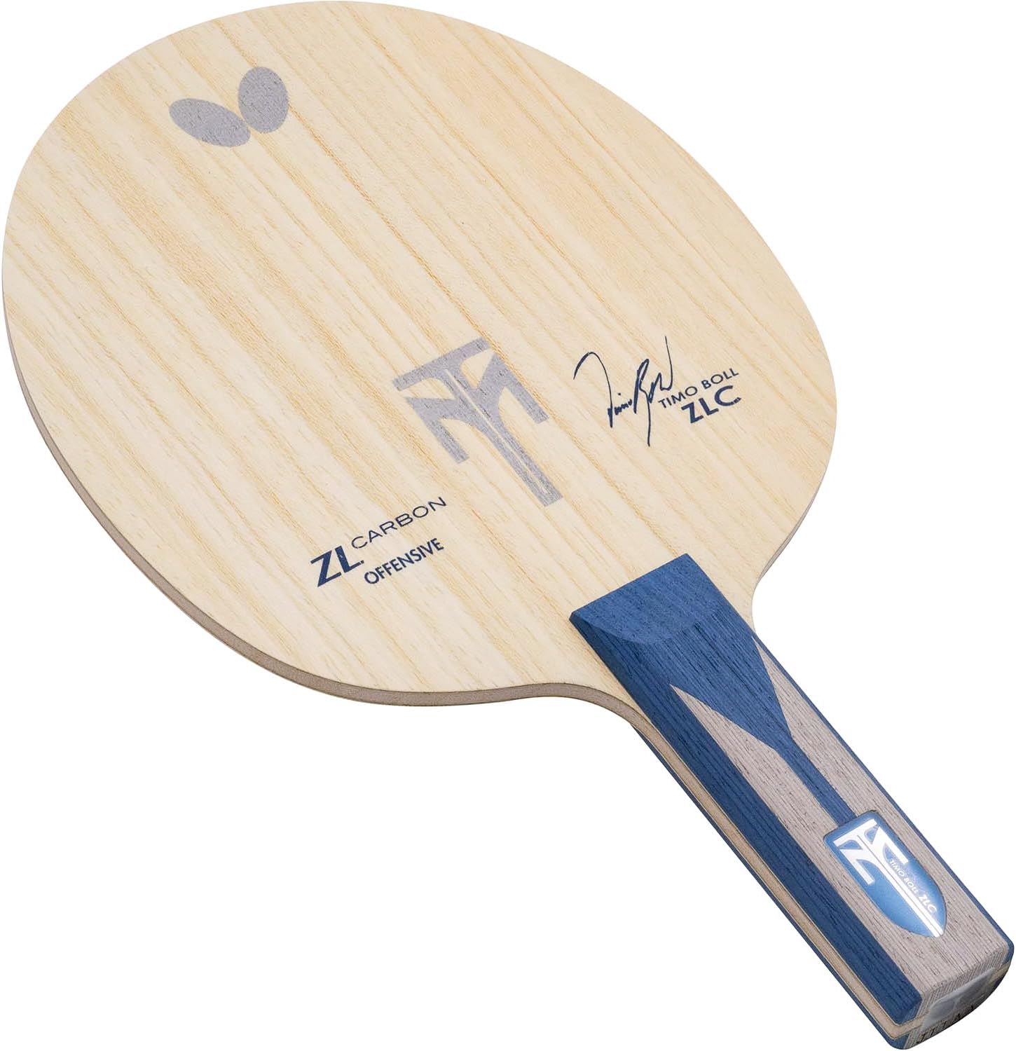 Butterfly Timo Boll ZLC Blade Table Tennis Blade - Professional ZL Carbon Fiber Blade - Available in an, FL, and ST Handle Styles - Made in Japan