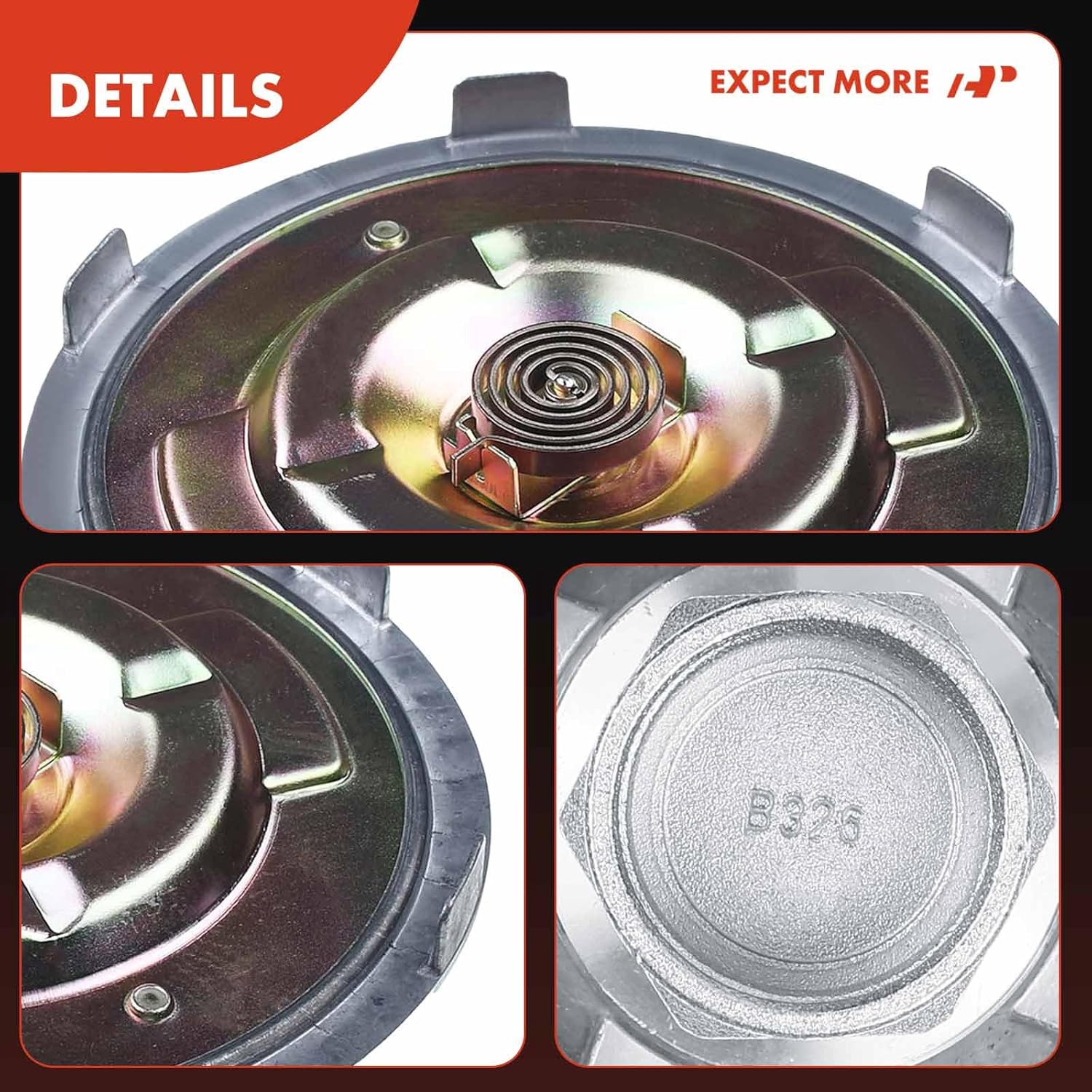A-Premium Electronic Radiator Cooling Fan Clutch Compatible with Ford Ranger 1983-1992 Bronco II 1984-1990, Replace# E8TZ8A616F E4TZ8A616A