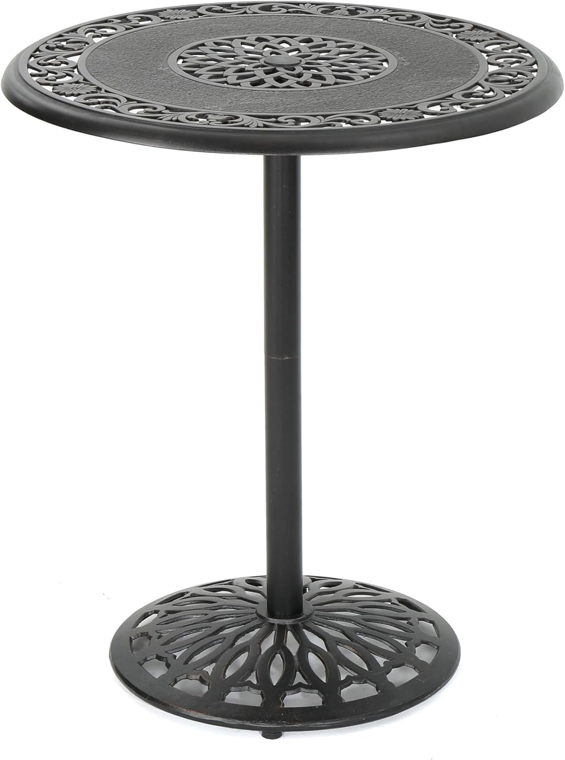 Christopher Knight Home Hannah Outdoor Cast Aluminum Bar Table, Shiny Copper : Patio, Lawn & Garden