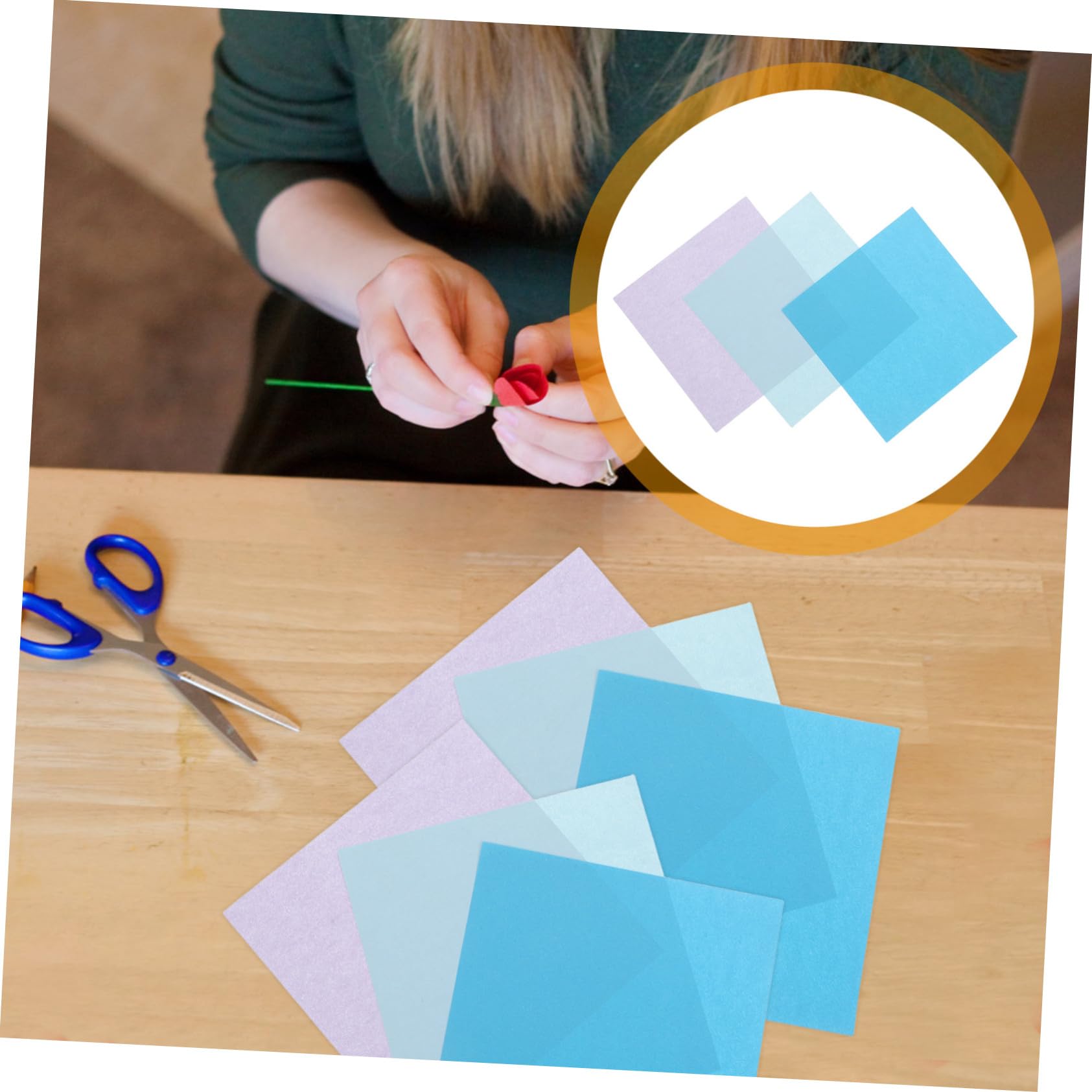 Papel de Origami de Colores para Niños 15cm, 600 Hojas