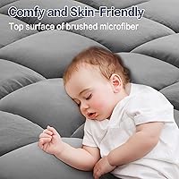 Vista 10 de SOPAT Mattress Topper RV King Size Extra Thick Mattress Pad 8-21" Deep Pocket Soft Down Alternative Fill Mattress Protector Pillow Top Mattress White