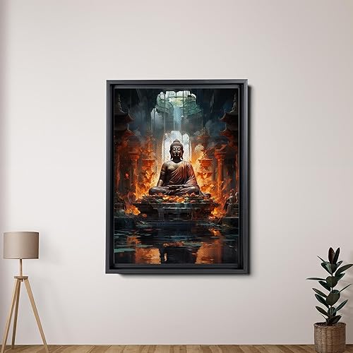 Miniatura 2 de Yoga Wall Decor, Yoga Wall Art, Buda Canvas Art, Buda Decor, Buda Canvas Print, Luxury Framed Wall Decor, Canvas, Art Print