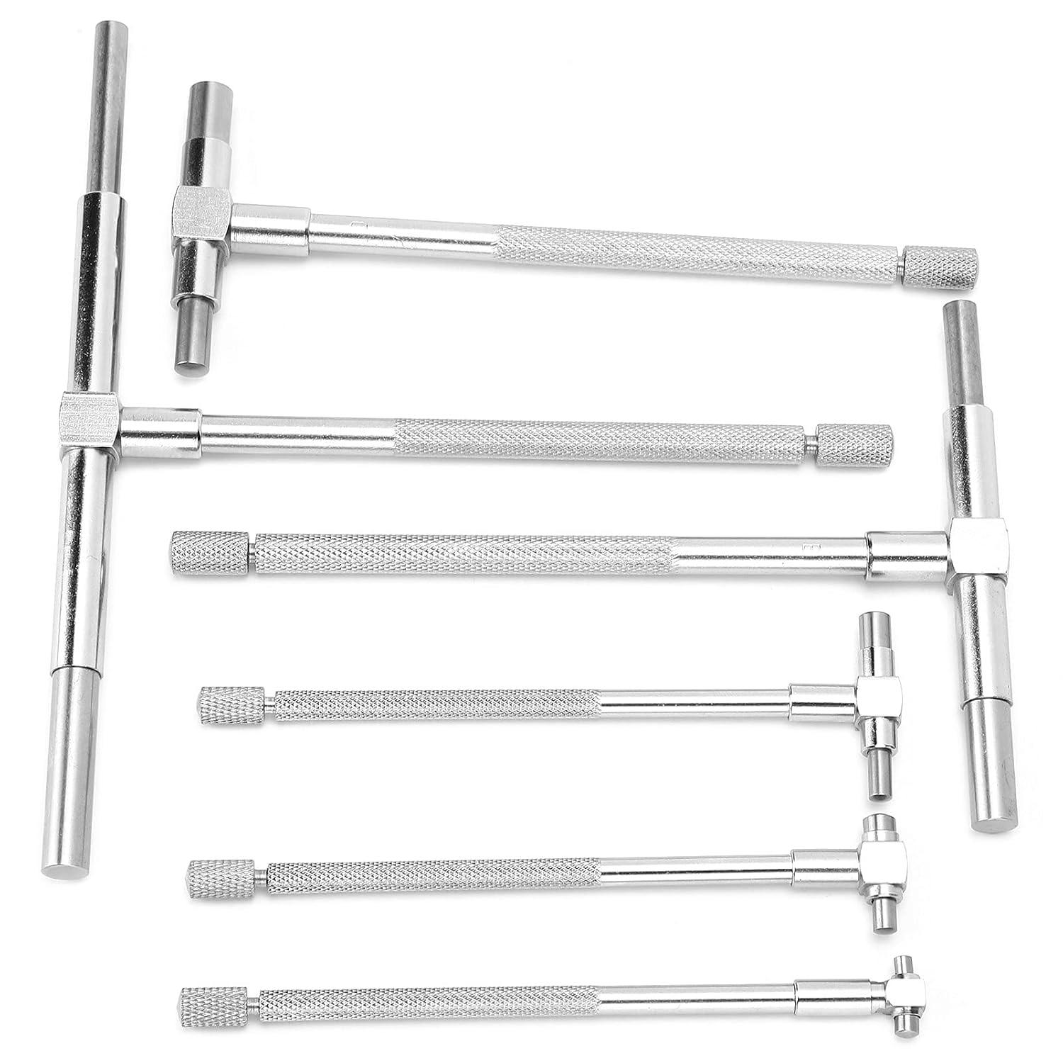 Adjustable Inner Diameter Gauge, Convenient Telescoping Gage Set Slip Handle Metal