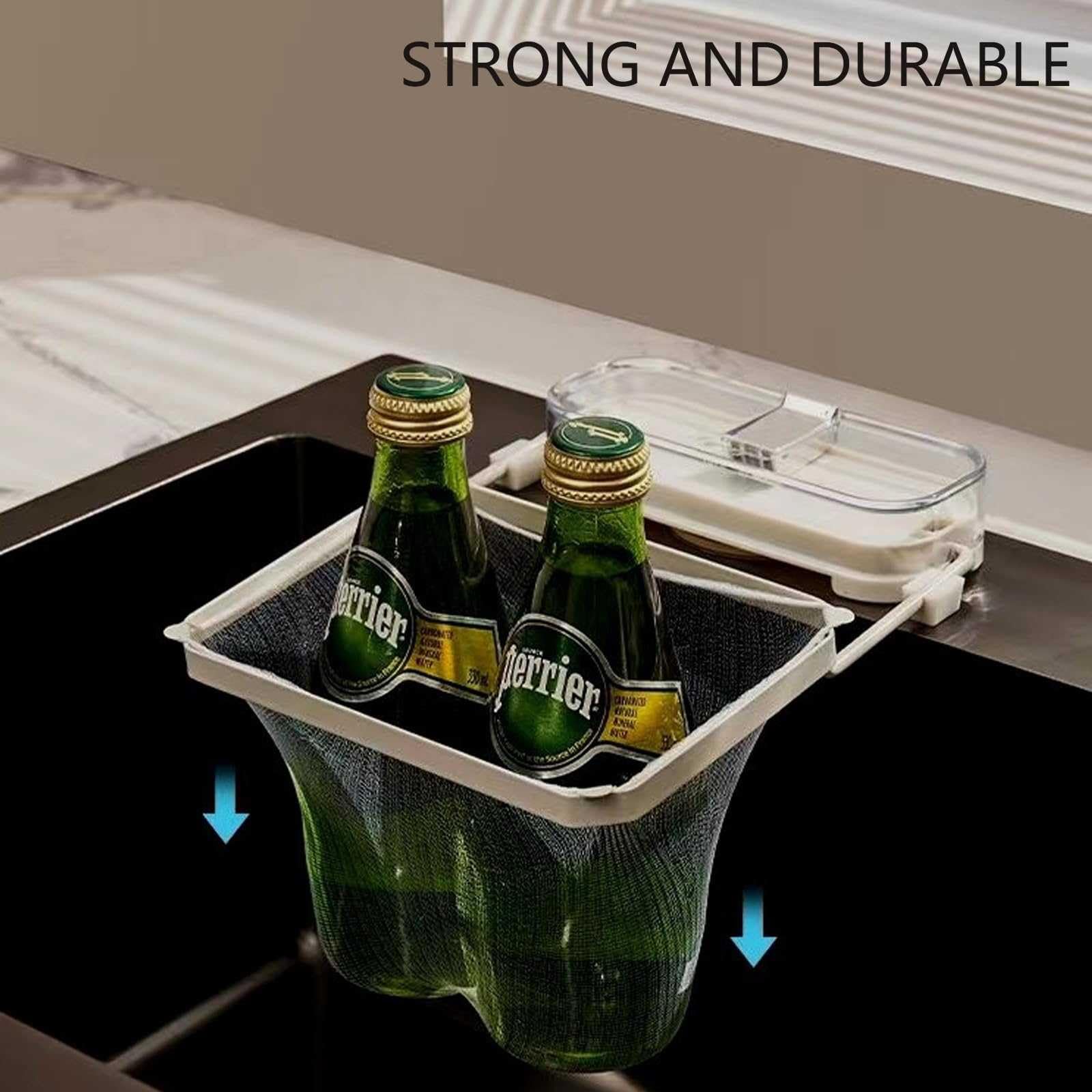 Küchensieb, Küchenspüle Müllfilter Rack Saugnapf, Spülbecken Abflusssieb, Wasserfilter(2 Black)