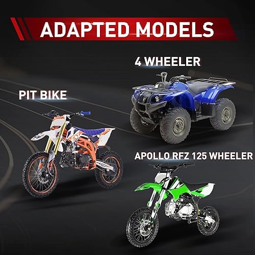 Miniatura 86 de WOOSTAR Motocicleta 428-14T Piñón delantero de 0.669 in para 50cc 70cc 90cc 110cc 125cc Dirt Pit Bike Mini Bike ATV 4 ruedas ciclomotor