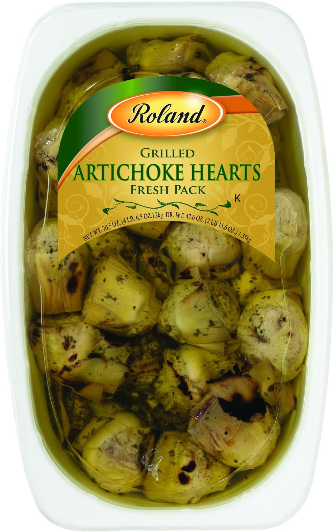 Roland Foods Grilled Artichoke Hearts Marinated In Vinegar 