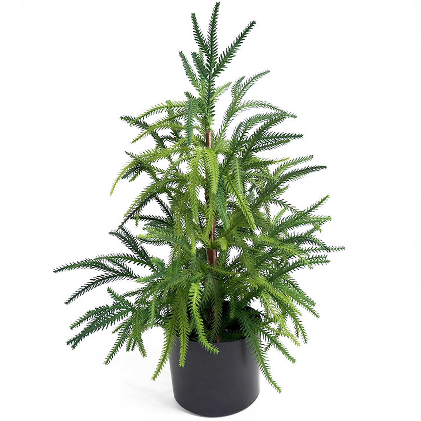 Pin du Norfolk artificiel aspect naturel 22 pouces pour déco de Noël en pot