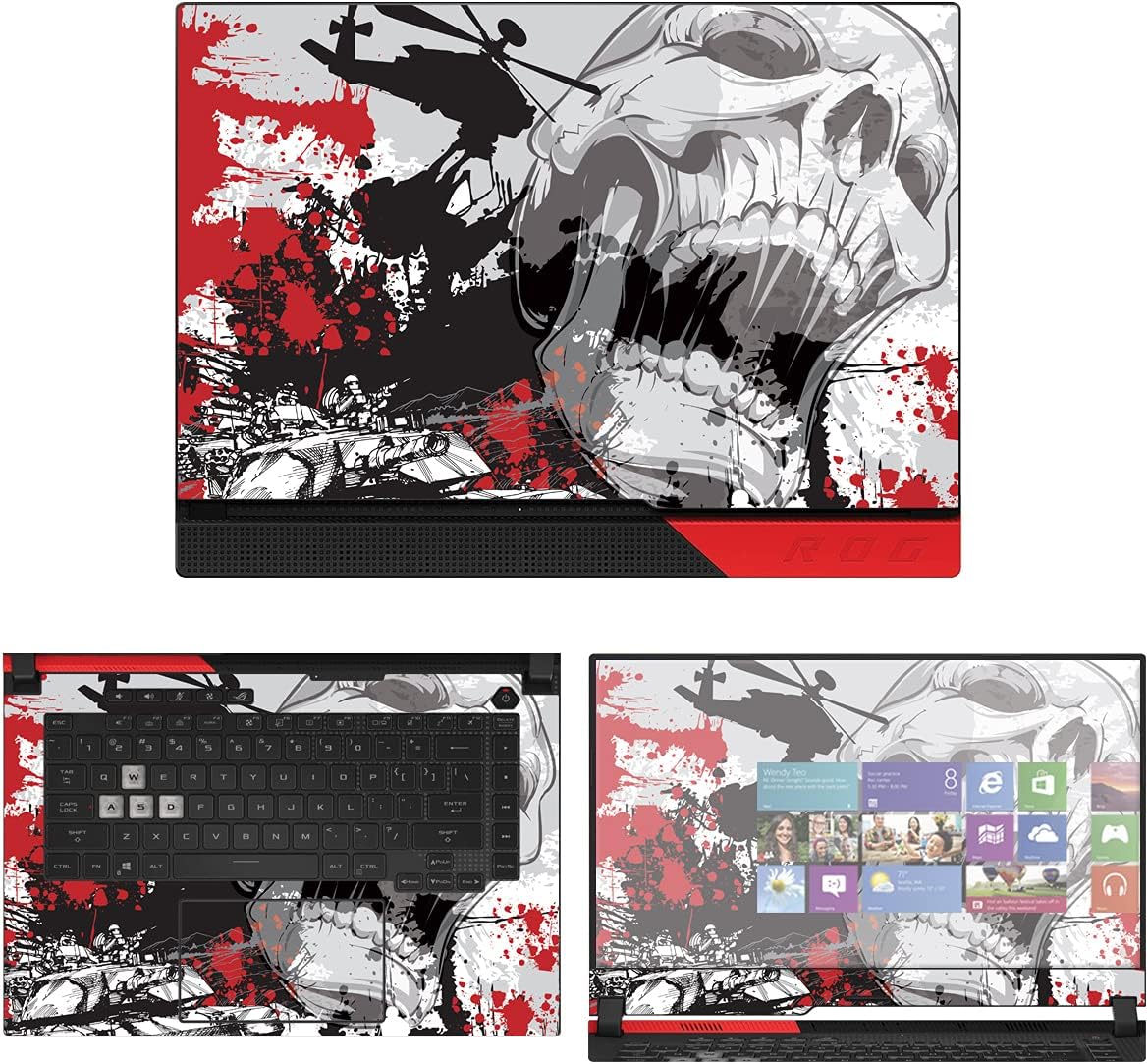 Decalrus - Protective Decal Sticker for The Asus ROG Strix G15 G513 (15.6" Screen) case Cover wrap ASrogStrixG513_15-9