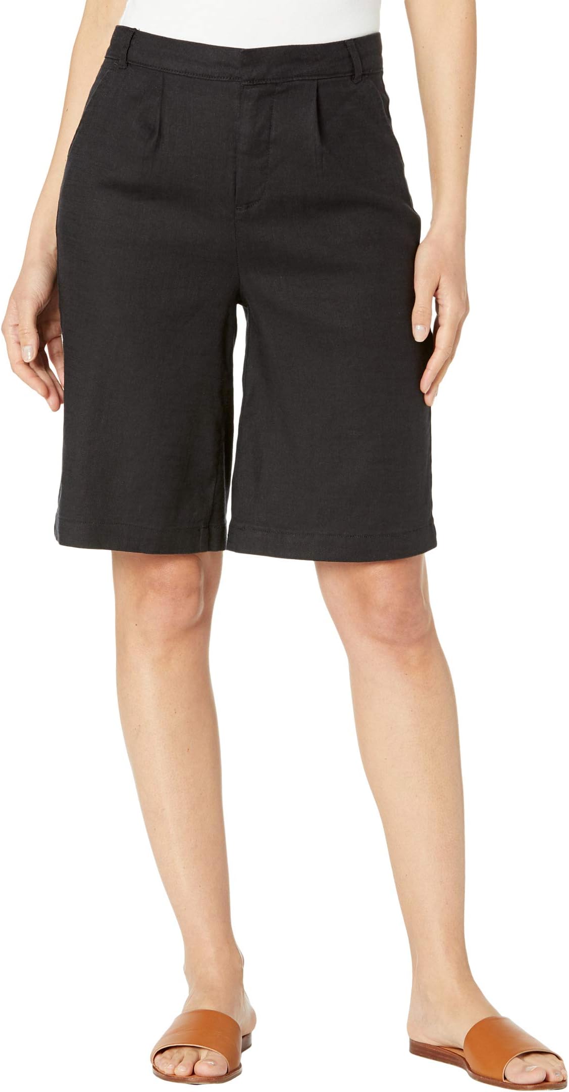 nydj linen shorts