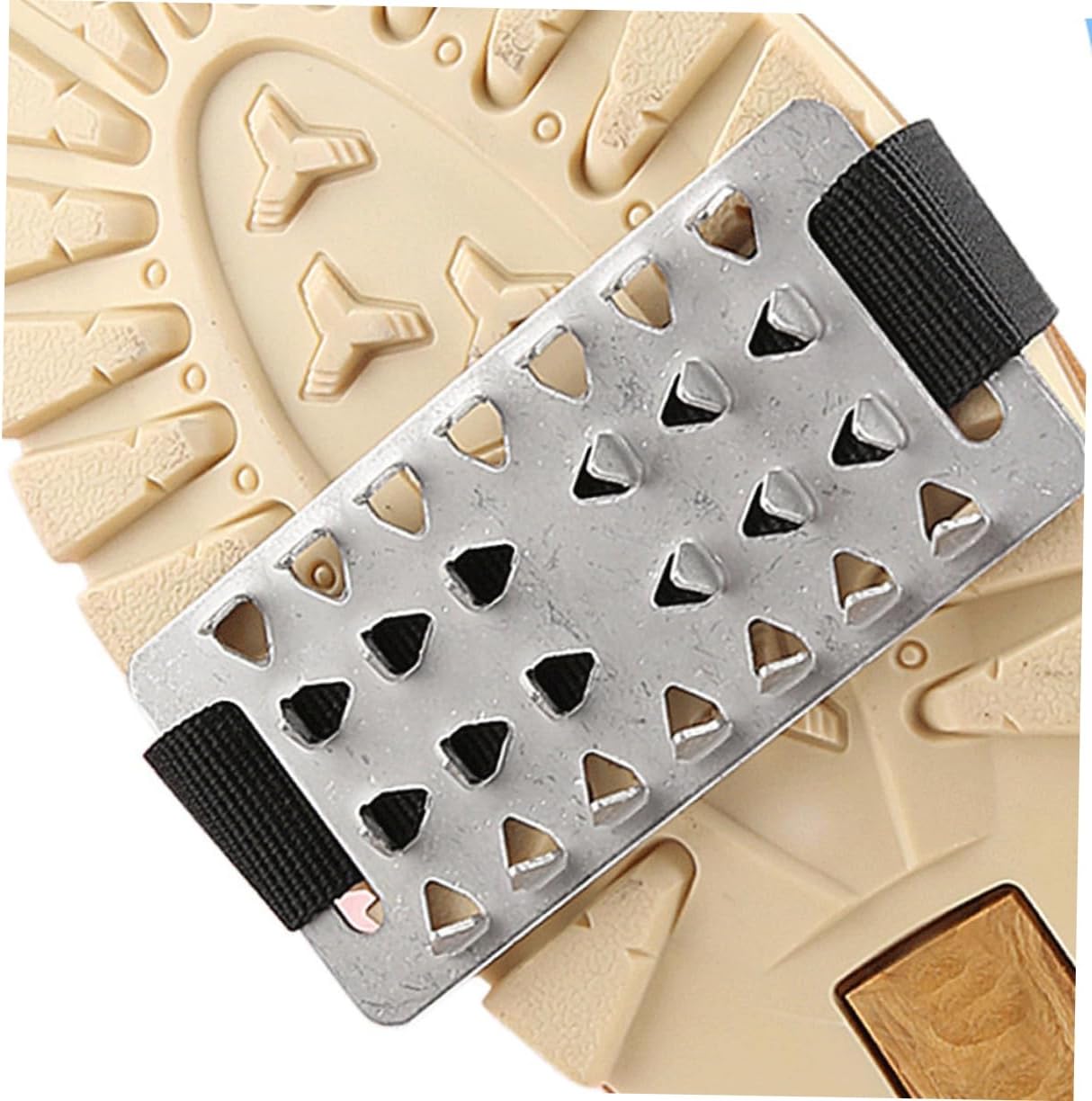 26 Teeth Non-Slip Crampons for Shoes Stainless Steel Ice Grippers Fastener Anti-Slip Snow Spikes for Mountaineering Climbing Hiking and Outdoor Activities