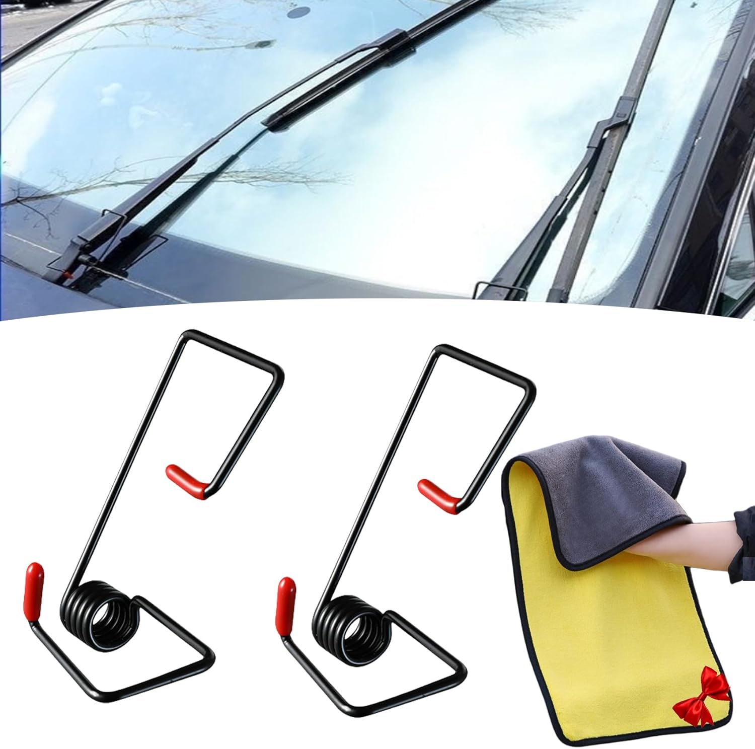 muliivevy Windshield Wiper Arm Pressure Spring Booster