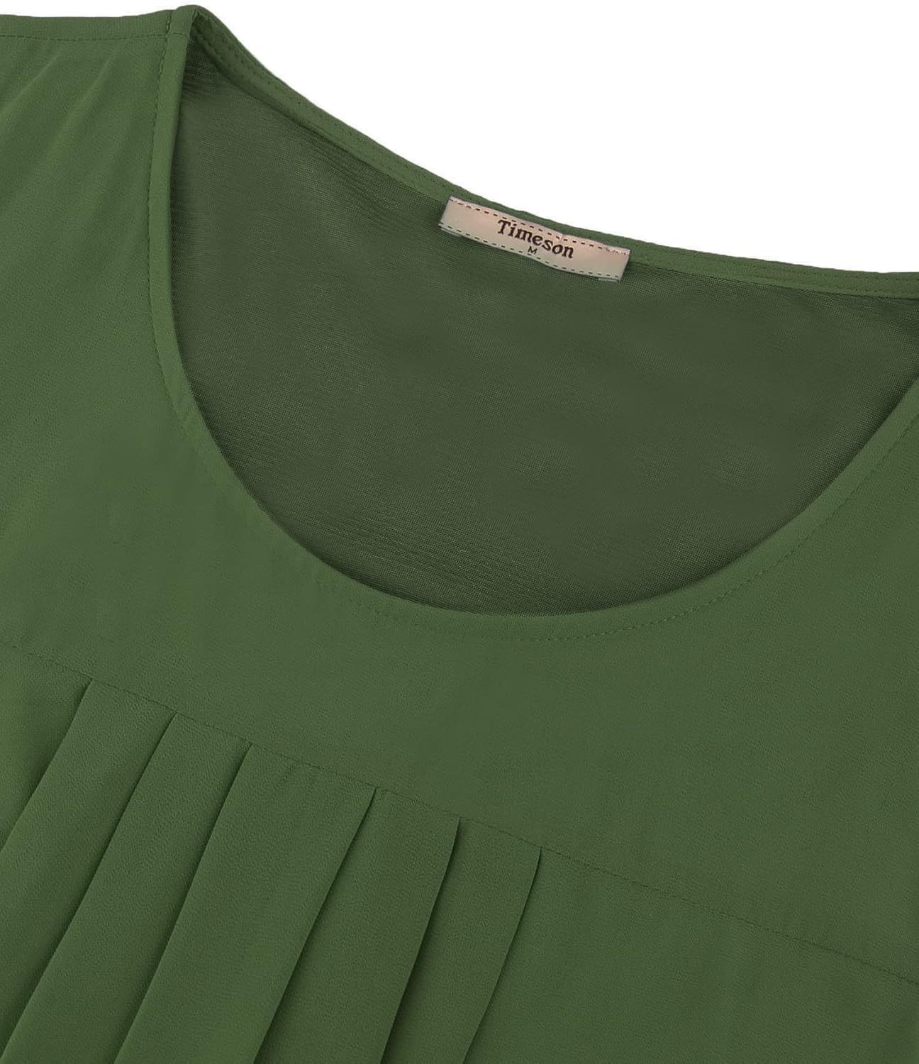 Timeson Women's Sleeveless Chiffon Tank Top Double Layers Casual Blouse Tunic - Image 4