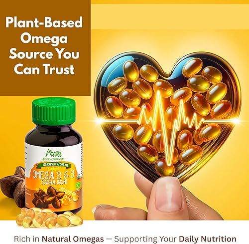 Miniatura 8 de Tienda Andes Sacha Inchi Cápsulas de aceite  Fuente de omegas 3, 6 y 9  Fuente más saludable de ácidos grasos esenciales  Vegano, sin OMG, sin