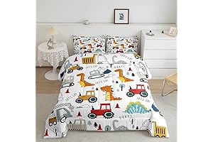 Feelyou Twin Size Dinosaur Bedding Set