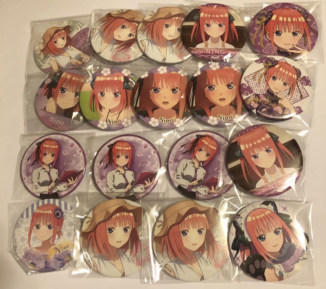 Amazon.co.jp: 五等分の花嫁 缶バッジ 中野二乃 まとめ売り