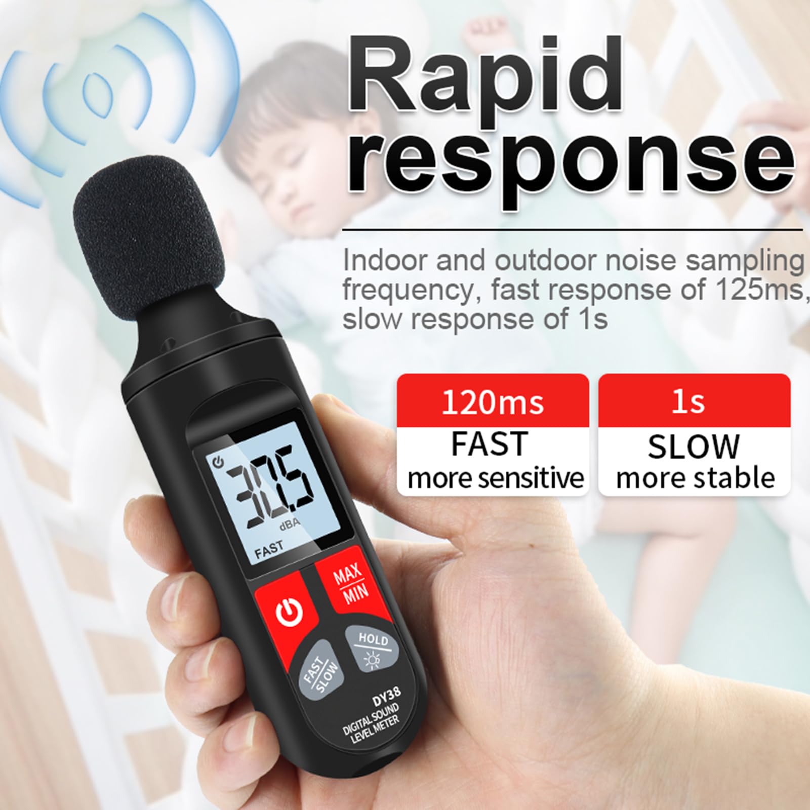 Data Storage Sound Meter Digital Sound Level Meter - Data Logging ...