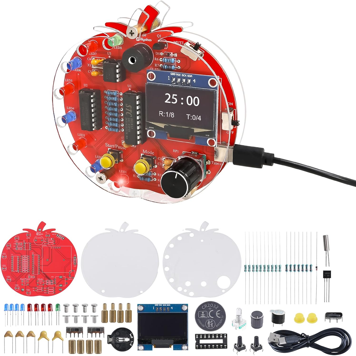 MIOYOOW DIY Focus Timer Soldering Kit for Teens, Students and Adults