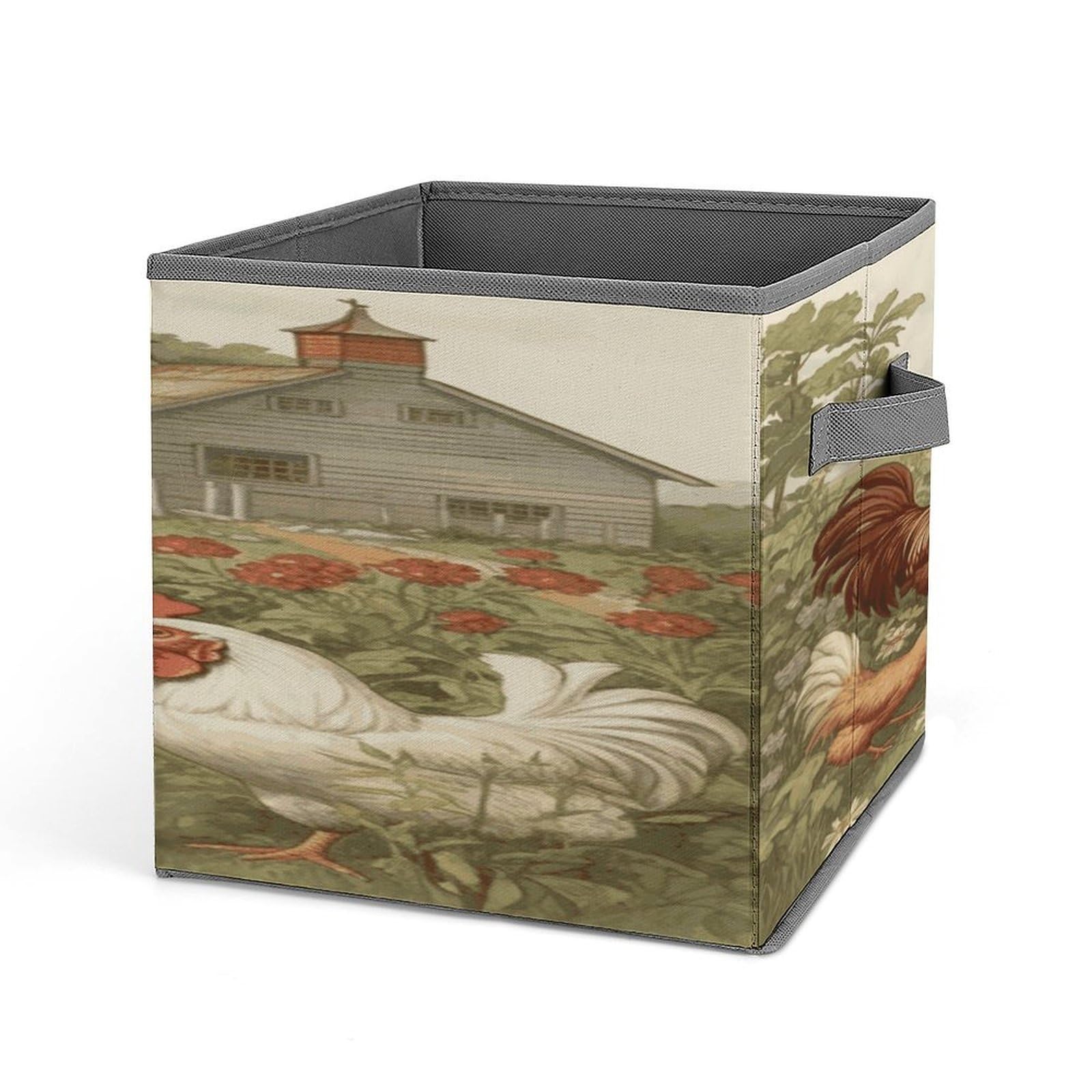 Fekiloot Style Chickens And Farm Storage Bins Storage Baskets