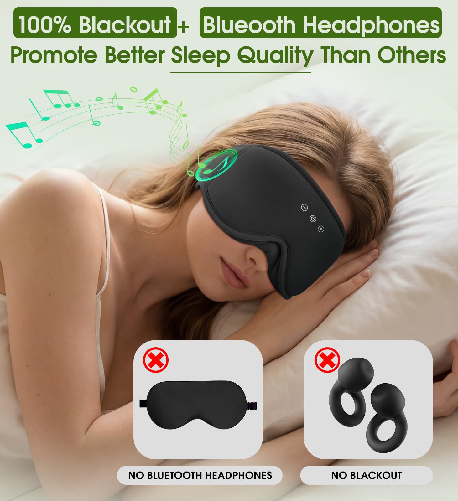 Bamboo Cotton Wireless Audio Mask Gallery Image