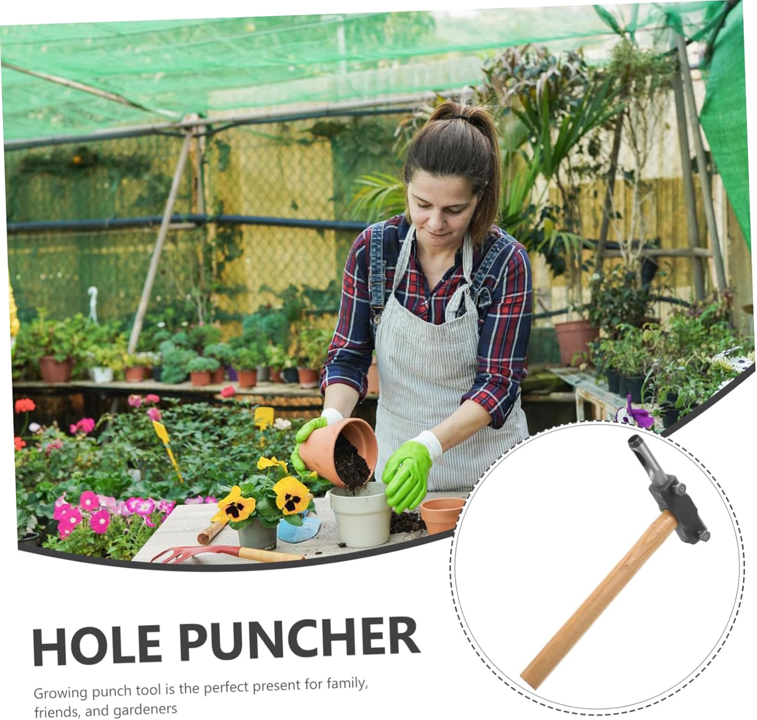 Milisten Mushroom Hammer Tool Log Inoculation Puncher Spawn Planting Punch Versatile Planting Puncher Crafted Quality
