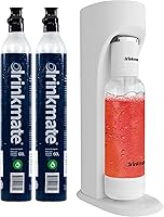 Vista 9 de Drinkmate OmniFizz - Máquina para hacer agua con gas y refrescos, carbonata cualquier bebida, paquete de burbujas. Incluye dos cilindros de CO2