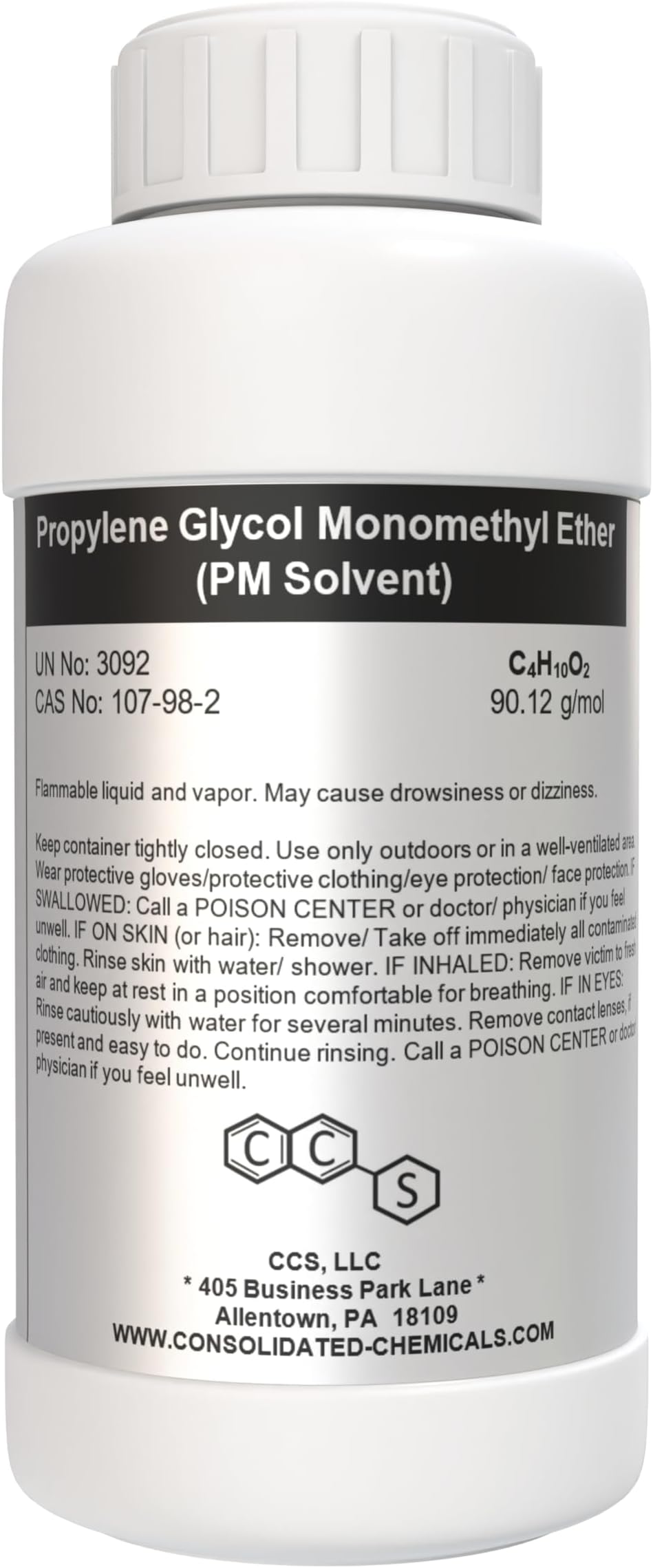 Propylene Glycol Monomethyl Ether (PM Solvent) - High Purity | Industrial & Laboratory Grade Solvent for Paints, Coatings, and Cleaners | (1000mL (32 Fl Oz))