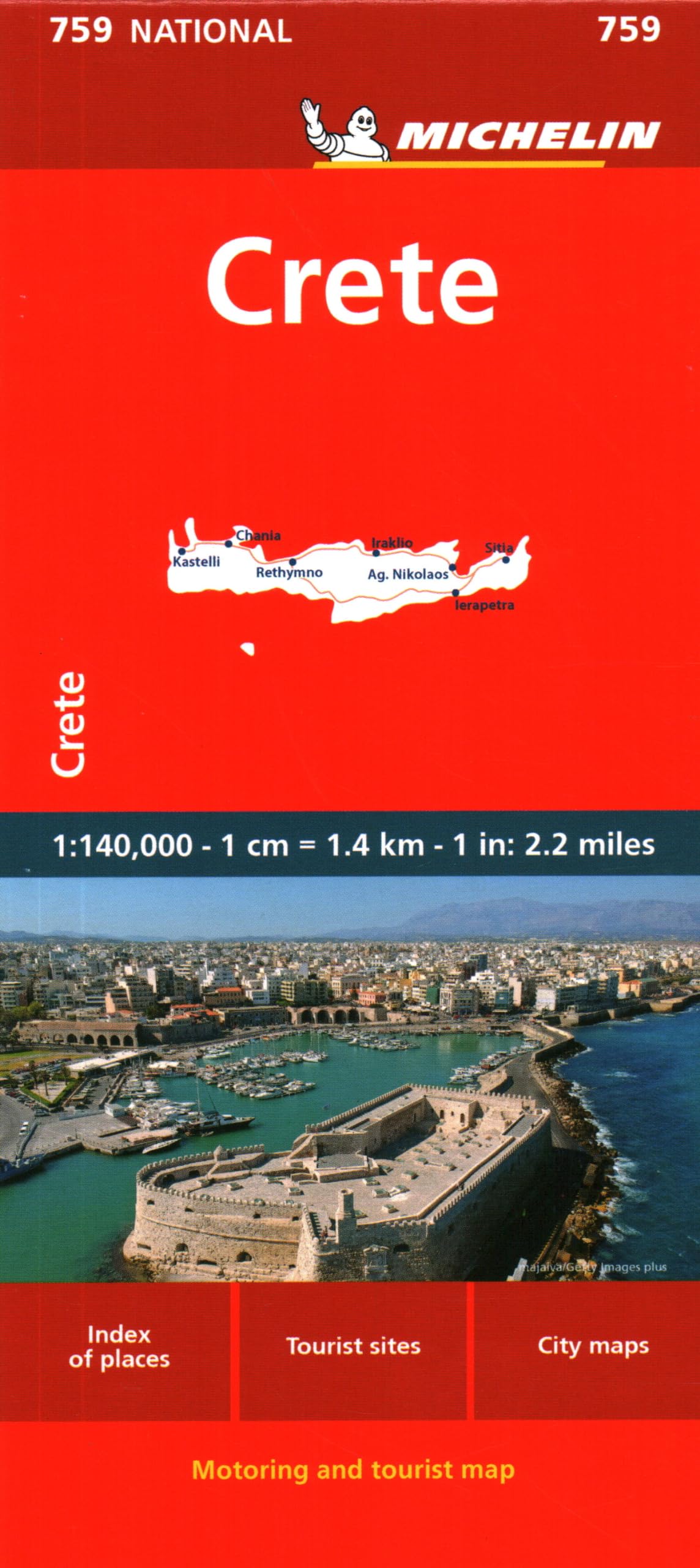 Crete - Michelin National Map 759 (Michelin Maps National, 759)