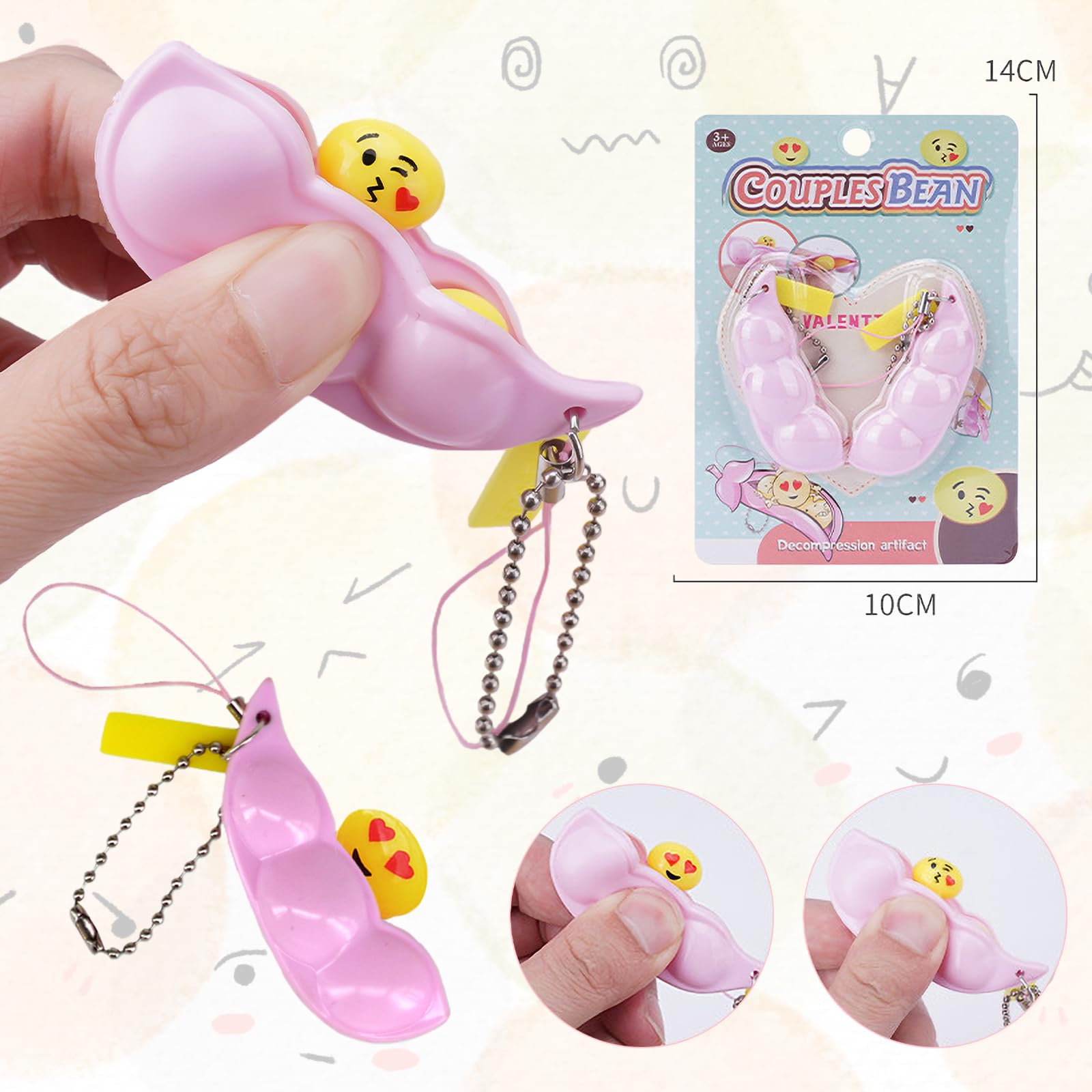 枝豆　ミニスクイーズ Amazon | スクイーズ豆 キーチェーン 枝豆 キーホルダー キーリング
