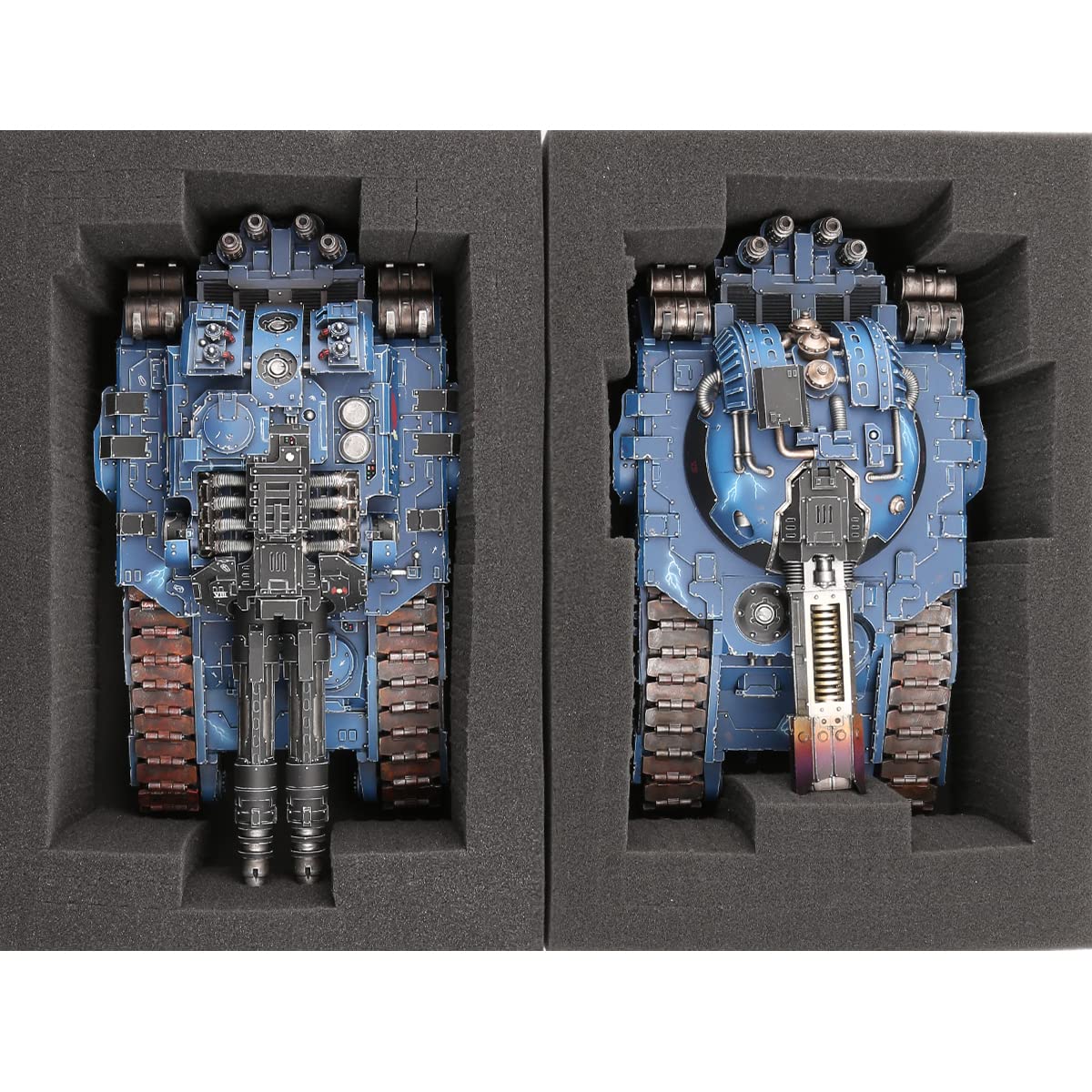 Jucoci Miniaturen en figuuropbergkoffer met aanpasbaar schuim om verschillende maten te dragen voor WH40K, WH AOS, Xwing, Infinite en DND- miniaturen (compatibel met grote eenheden