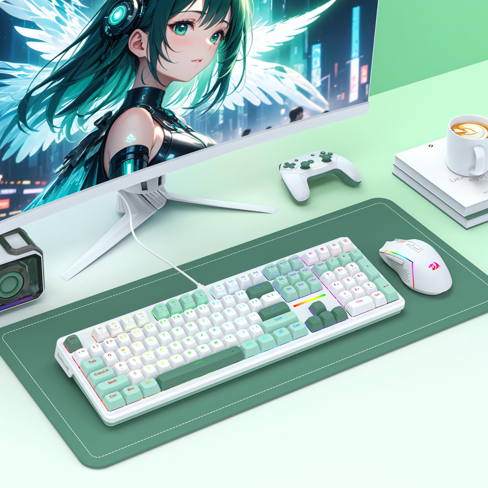Redragon K745 HE Teclado Mecánico 8K Rapid Trigger Magnético Pom | Interruptor UltraMag 100% POM Estructura Flotante Patente Cableado Alta Precisión